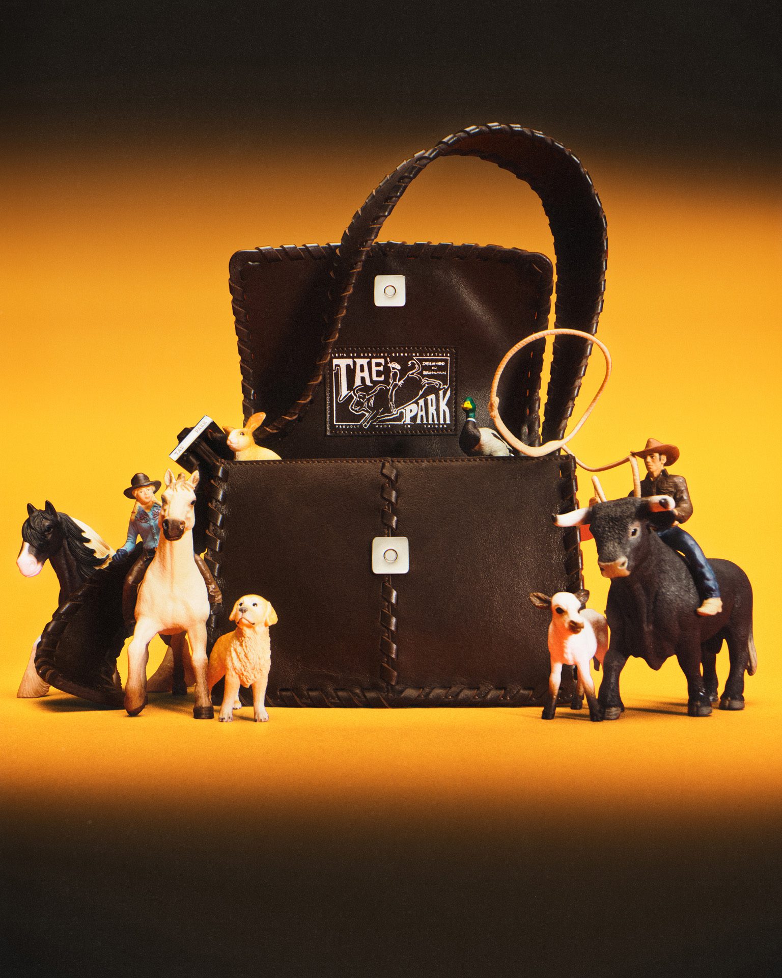 Tae Park Souvenir Bag Brown — Fashion Still Life by Di Chen Chen