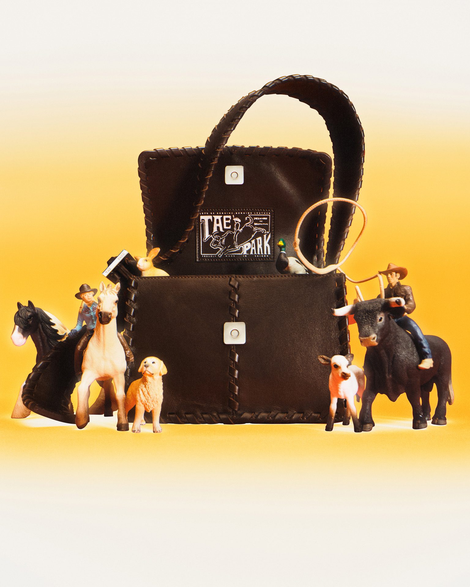 Tae Park Souvenir Bag Brown — Fashion Still Life by Di Chen Chen