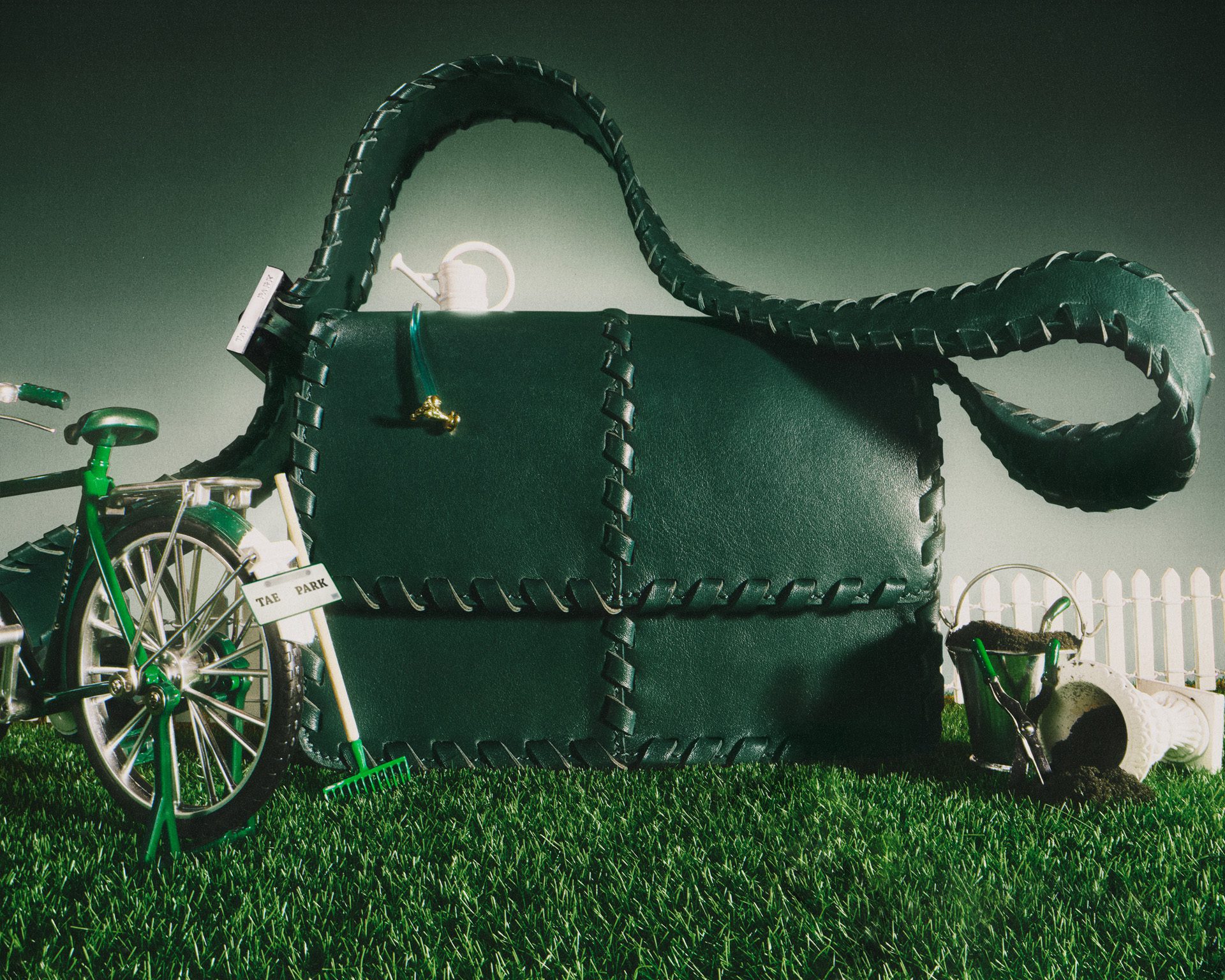 Tae Park Souvenir Bag Brown — Fashion Still Life by Di Chen Chen