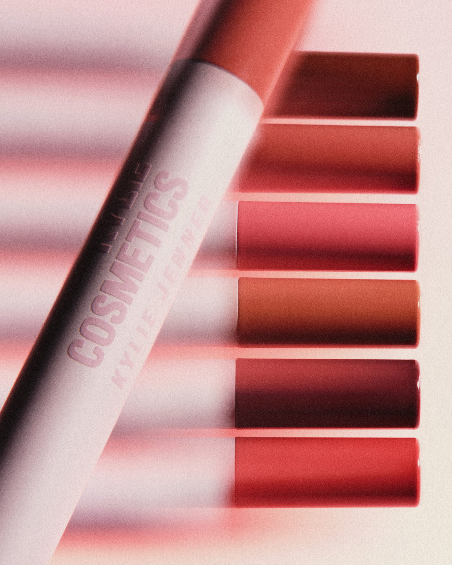 Kylie Cosmetics Plumping Power Matte Collection Texture — Beauty Products Still Life by Di Chen Chen