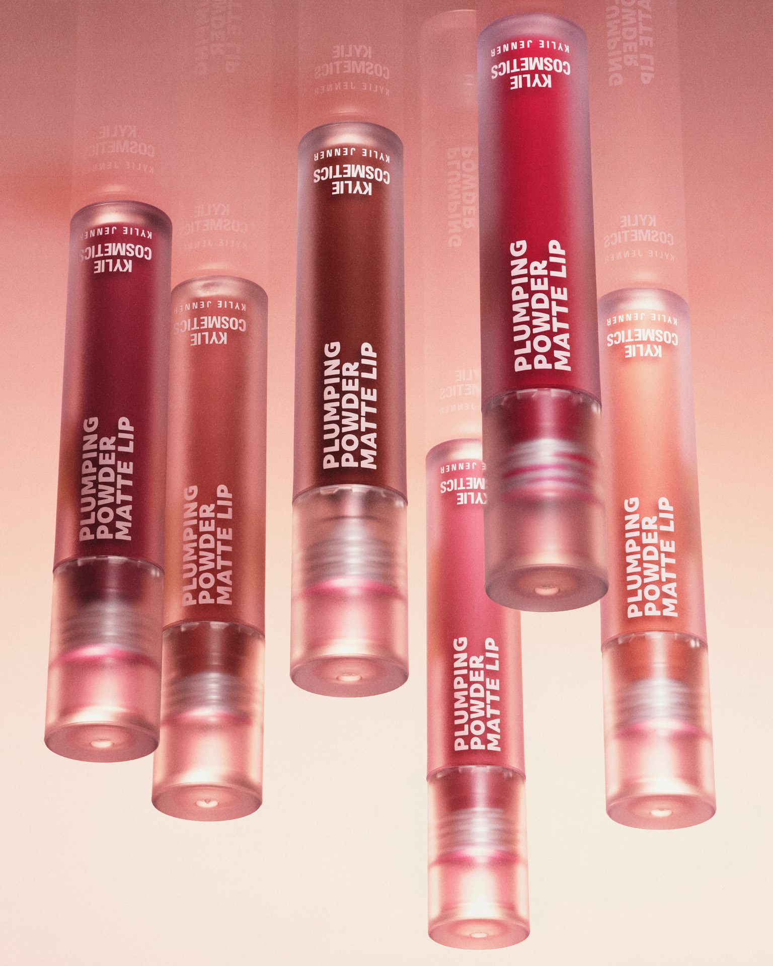Kylie Cosmetics Plumping Power Matte Collection — Beauty Products Still Life by Di Chen Chen