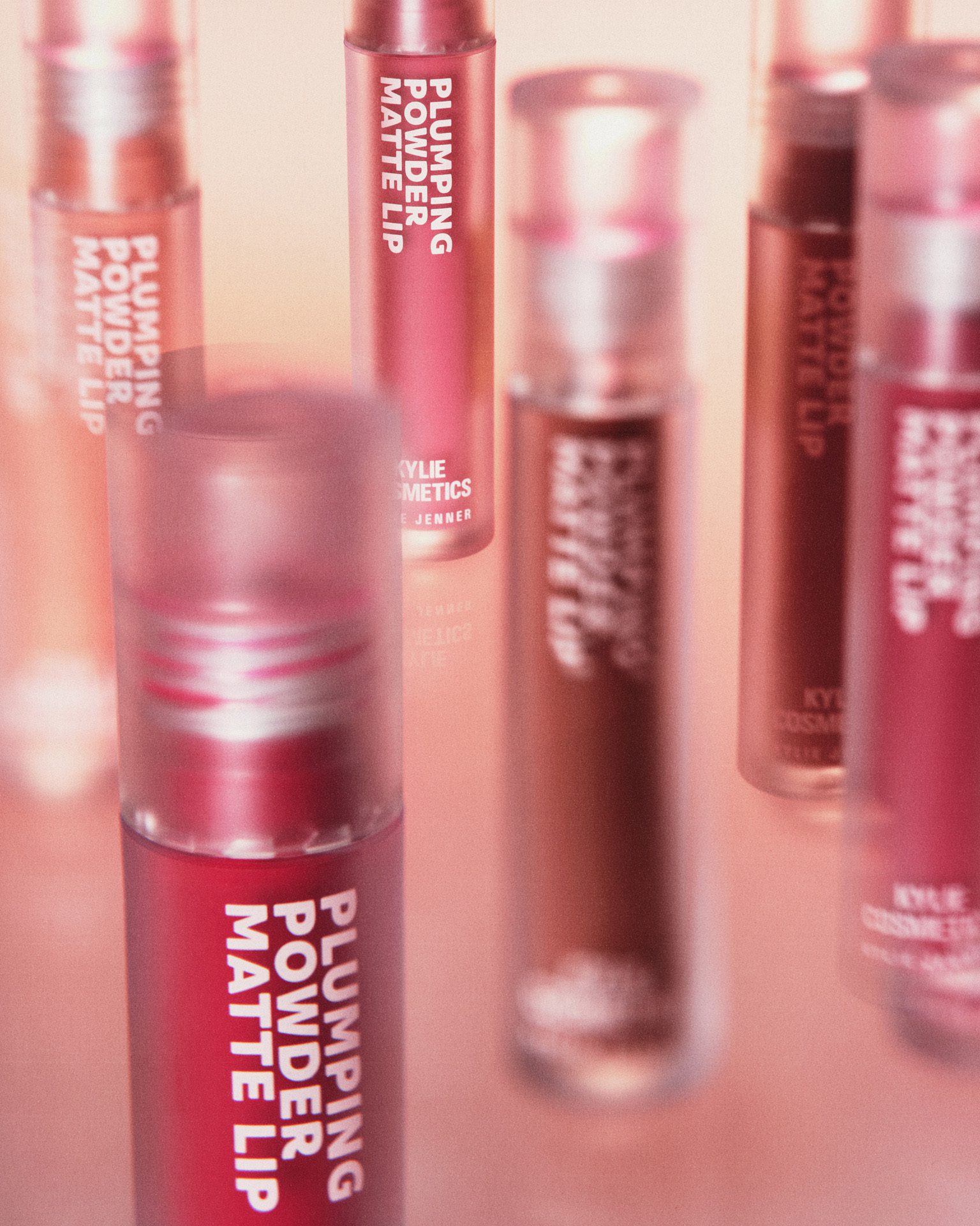 Kylie Cosmetics Plumping Power Matte Collection — Beauty Products Still Life by Di Chen Chen